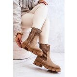Boto Leather boots Workers Nicole Light brown 2711 | ePonuda.com