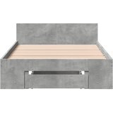  Okvir kreveta s ladicom siva boja betona 100x200 cm drveni | shoptok.hr
