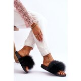 Boto Women's Rubber Slippers With Fur Black Lucrece | Shoptok.si