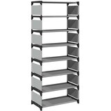  Stalak za cipele 8 slojeva sivi 54x28x124 cm netkana tkanina | Eponuda.com