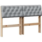  Tapecirani uzglavlje Svijetlo siva 120 cm Čvrsto borovo drvo | Eponuda.ba