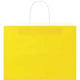  Papirnate vrećice 250 kom s ručkama žute 32x17x25 cm | shoptok.hr