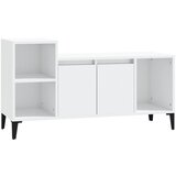 Maison Chic TV omarica - TV stojalo - Televizijska omarica visok sijaj bela 100x35x55 cm inženirski les, (21700326) Cene