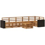  Set vanjskih sofa 7 kom. Prirodna Poliester | shoptok.hr