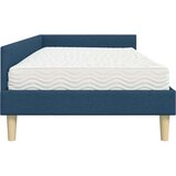  Kotni okvir postelje z matrico z vzmetnico 2 pcs Modra blago, (5000124092) | Shoptok.si