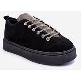Kesi Black women's sports shoes Ecea decorated with rhinestones Cene