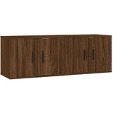 vidaXL Stenska TV omarica 2 kosa rjavi hrast 57x34,5x40 cm, (20732832) | Shoptok.si