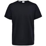 Selected Majice & Polo majice T-Shirt Bet Linen - Black Črna Cene