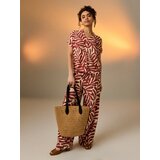 Sinsay Pleteni tote model torba za rame s cvjetnim aplikacijama | shoptok.hr