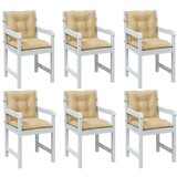  The Living Store Blazina za stol 6 kosov melanž bež 100x50x7 cm blago - Blazina Za Stol Z Nizkim Naslonjalom, (21487386) | Shoptok.si
