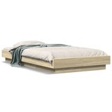 Furnova Posteljni okvir z LED lučkami sonoma hrast 75x190 cm inž. les, (21936860) | Shoptok.si