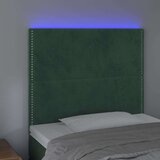  Uzglavlje tamnozeleno 100x5x118/128 cm baršunasto | shoptok.hr