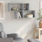  Zidna polica siva boja betona 100 x 20 x 53 cm drvena | Eponuda.com
