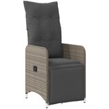  5-dijelni vrtni bistro set od poliratana s jastucima sivi | shoptok.hr