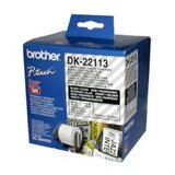 Brother DK22113 Neskončne nalepke - film, prozoren - črn tekst, 62mm x 15,24m | Shoptok.si