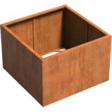 ADEZZ Korito za rastline Carrez iz jekla Corten - kvadratno / brez dna - 120 x 120 x 80 cm | Shoptok.si