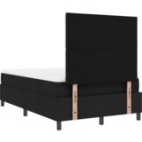 vidaXL Krevet s box springom s madracem i LED crni 120x190 cm tkanina | shoptok.hr