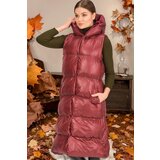 Dewberry Z6734 XEXESE WOMEN'S VEST-PLAIN MAROON | Shoptok.si