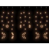 vidaXL Okrasne lučke zvezde in lune z daljincem 345 LED toplo bele | Shoptok.si