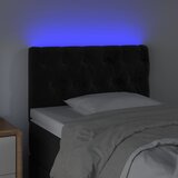  LED uzglavlje crno 80x7x78/88 cm baršunasto | shoptok.hr