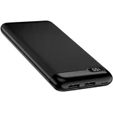 10000mAh Power Bank z 2 USB izhodoma Digitalni LED zaslon, - crn, (20633049)