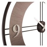WALLXPERT dekorativni metalni zidni sat metal wall clock silver black | ePonuda.com