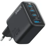 Zolo punjač 70W crni 4 porta, 3x USB-C, 1x USB-A