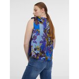 Orsay Blue Women's Patterned Satin Blouse - Women's | Eponuda.ba