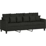  3-dijelni set sofa s jastucima crni od mikrovlakana | shoptok.hr