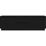 TV ormarić s LED svjetlima crni 160,5x41x50 cm | shoptok.hr
