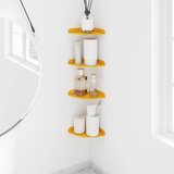  Lebdeća polica s policom s pohranom 4 pcs Žuta 24 x 24 x 2 cm | Eponuda.ba