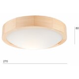  stropna svetiljka natural slim 1xE27/60W/230V prečnik 27 cm borovina | Eponuda.com