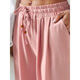 DStreet Spodnie damskie casualowe wide leg LOVETRIP różowe | shoptok.hr