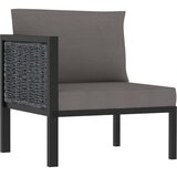  Modularna kutna sofa od poliratana s desnim naslonom antracit | shoptok.hr