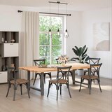  Noge za blagovaonski stol antracit boje 2 kom 100 x (72-73) cm čelik | Eponuda.com