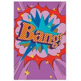  Slika - Comic Street Art (1-part) - Colorful Text on Vibrant Background 60x90 Na talijanskom platnu | shoptok.hr