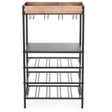 YES EVERYDAY Crna metalna vitrina za vino broj boca 15 kom, 48,5x84,5x34 cm Isaac – | shoptok.hr