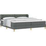 Krevet s opruga kutije Tamno siva 200 x 200 cm tkanina | shoptok.hr