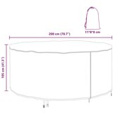 vidaXL Navlaka za vanjski namještaj 200 x 200 x 105 cm 420D tkanina | shoptok.hr