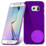 Cadorabo Ohišje, združljiv s Samsungom v vijolični - zaščitni pokrov, narejen iz fleksibilnega silikona TPU v brušenem dizajnu, (20572064) Cene