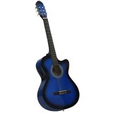 vidaXL Klasična gitara Western s ujednačivačem i 6 žica plava Cijene