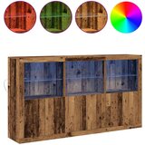  Sideboard sa LED svjetlima Staro drvo 181.5x37x100 cm Inženjersko drvo | shoptok.hr