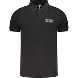 ACCADEMIA MILITARE MILITARY ACADEMY BLACK MEN&#39;S SHORT SLEEVE POLO Cijene