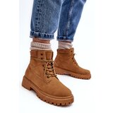 Cross Jeans Women's Quilted Trapper Boots Camel Cene