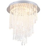 Tri O led stropna svetilka v srebrni barvi ø 45 cm pomp – | Shoptok.si