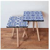 Hanah home sklapajući Stočić 2 Komada 2SHP409 - Navy Plavo | ePonuda.com