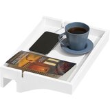 SoBuy nočna omarica s sponko v beli barvi v stilu minimalizma, (20815142) Cene
