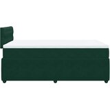 Box spring krevet s madracem tamnozeleni 120x200 cm baršunasti | shoptok.hr