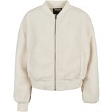 Urban Classics Women's Oversized Jacket Sherpa Bomber Jacket whitesand | shoptok.hr