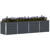  Cvetlično korito Antracit 320 x 80 x 75 cm Jeklo, (5000207800) | Shoptok.si
